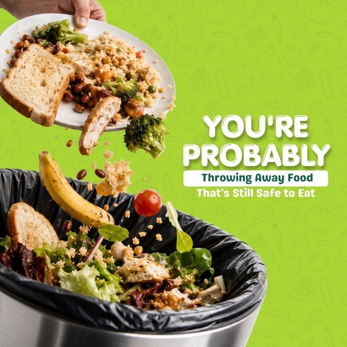 Fresh food items that are still safe to eat despite approaching or passing the printed date